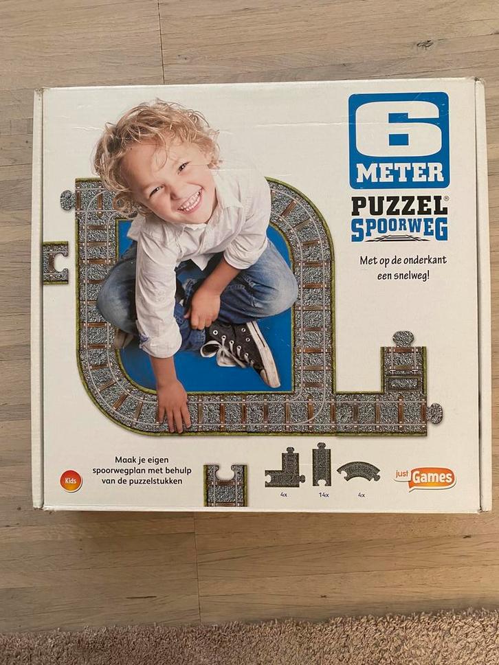 6m spoor voor treinen en/of snelweg voor auto’s, Kinderen en Baby's, Speelgoed | Kinderpuzzels, Zo goed als nieuw, Ophalen