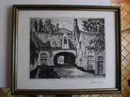 Ets van Albert GOETHALS. Begijnhof Brugge, Antiek en Kunst, Ophalen of Verzenden