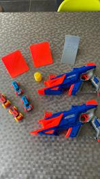 Nerf nitro longshot twee longshotguns en 4 wagens, Enlèvement ou Envoi, Comme neuf