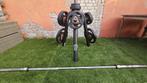 Rek technogym met olympische schijven en bar, Sport en Fitness, Ophalen, Gebruikt