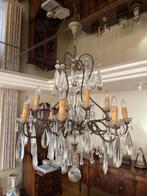 Klassieke kroonluchter met glazen druppels, Antiek en Kunst, Antiek | Verlichting, Ophalen