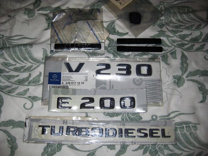 ✅ Mercedes emblemen, letters, typeaanduiding, Auto-onderdelen, Carrosserie, Mercedes-Benz, Voor, Achter, Links, Rechts, Nieuw