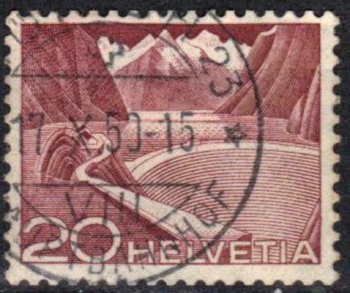 Zwitserland 1949 - Yvert 485 - Techniek en Gebouwen (ST), Timbres & Monnaies, Timbres | Europe | Suisse, Affranchi, Envoi