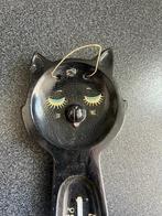 Vintage thermometer in de vorm van een kat, zwart, Huis en Inrichting, Woonaccessoires | Thermometers, Gebruikt, Ophalen of Verzenden