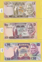 ZAMBIA - LOT BILJETTEN (5 stuks), Postzegels en Munten, Bankbiljetten | Afrika, Setje, Zambia, Ophalen of Verzenden