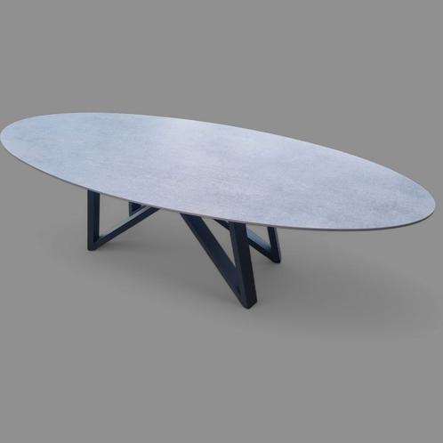 NIEUWE XXL Elips eettafel 2600x1100cm 12mm VOLKERAMIEK, Huis en Inrichting, Tafels | Eettafels, Nieuw, Ovaal, Ophalen