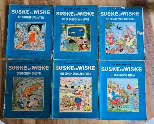 suske en wiske 6 stuks blauwe reeks 3x 1e druk, Boeken, Stripverhalen, Gelezen, Ophalen of Verzenden