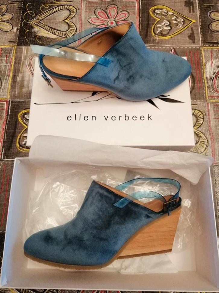 6 Paires de Chaussures & 👡 Sabots & 🥿Ballerines E. VERBEEK, Kleding | Dames, Schoenen, Nieuw, Sandalen of Muiltjes, Blauw, Ophalen