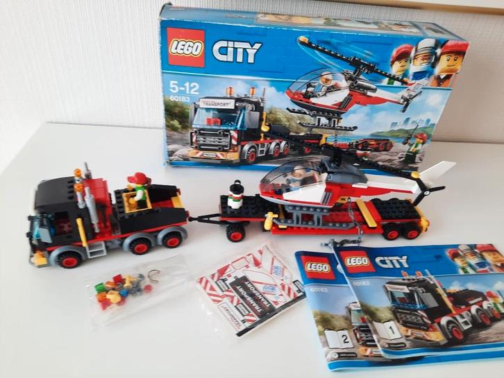Lego city 60183 helicopter transport., Enfants & Bébés, Jouets | Duplo & Lego, Comme neuf, Lego, Ensemble complet, Enlèvement ou Envoi