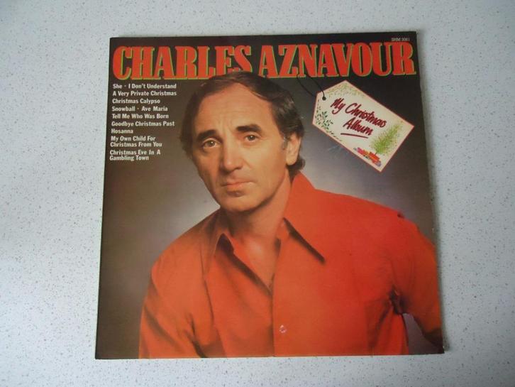 LP van "Charles Aznavour" My Christmas Album anno 1981., CD & DVD, Vinyles | Pop, Utilisé, 1980 à 2000, 12 pouces, Enlèvement ou Envoi