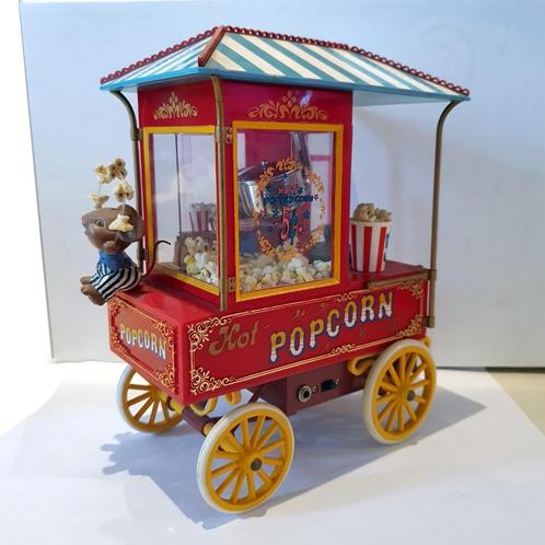 1992 Enesco Popcorn Carnival Deluxe Action Music Box, Verzamelen, Overige Verzamelen, Gebruikt, Ophalen