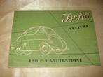 Ancien Manuel d'Utilisation et Manutention pour Isetta 1955