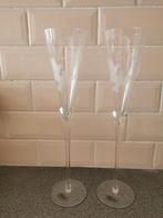 2 champagnefluiten met 2 duiven „Le Bouquet” H31,50 cm, Verzamelen, Ophalen, Zo goed als nieuw