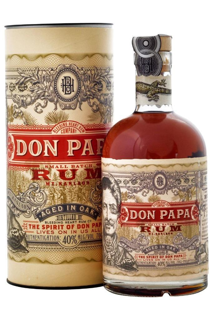 DON PAPA 7 Ans "Small Batch" 40 70cl !!! Old Version !!!, Verzamelen, Wijnen, Nieuw, Overige typen, Overige gebieden, Vol, Ophalen