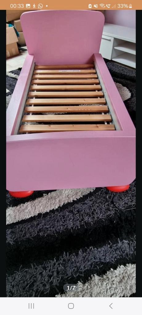 NETTE KINDERBED  WEINIG GEBRUIKT 120CM LENGTE 60CM BREEDTE, Kinderen en Baby's, Kinderkamer | Bedden, Zo goed als nieuw, Ophalen of Verzenden