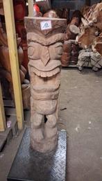 statue totem Tiki 100 cm en bois de cocotier, Maison & Meubles, Enlèvement ou Envoi, Neuf