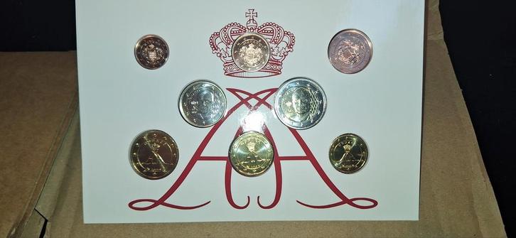 Monaco FDC BU KMS 2025-serie 1 CT VOOR 2 EURO NIEUW, Postzegels en Munten, Munten | Europa | Euromunten, 2 euro, België, Ophalen of Verzenden