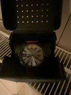 Diesel Rasp DZ1764 Herenhorloge 46 mm - Zwart, Handtassen en Accessoires, Horloges | Heren, Ophalen, Zo goed als nieuw, Staal