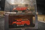 2x atlas - brandweerwagens - magirus en horch vande horch on, Hobby en Vrije tijd, Modelauto's | 1:43, Ophalen of Verzenden, Zo goed als nieuw