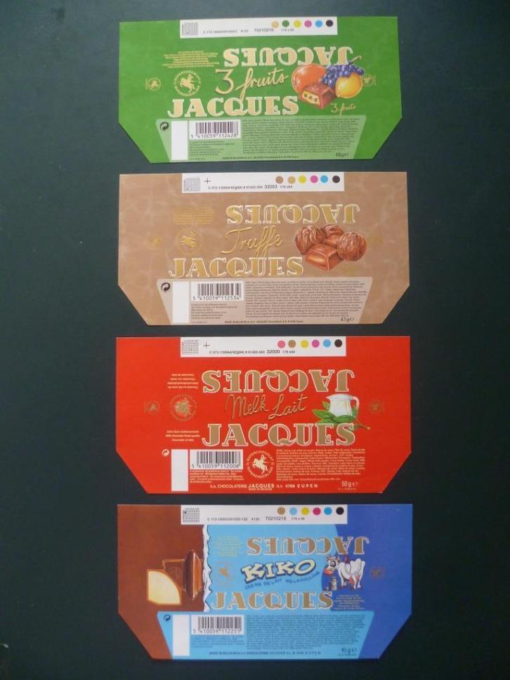 chocolade Jacques chocolat omslagen wikkels emballage nieuw, Verzamelen, Overige Verzamelen, Nieuw, Ophalen of Verzenden