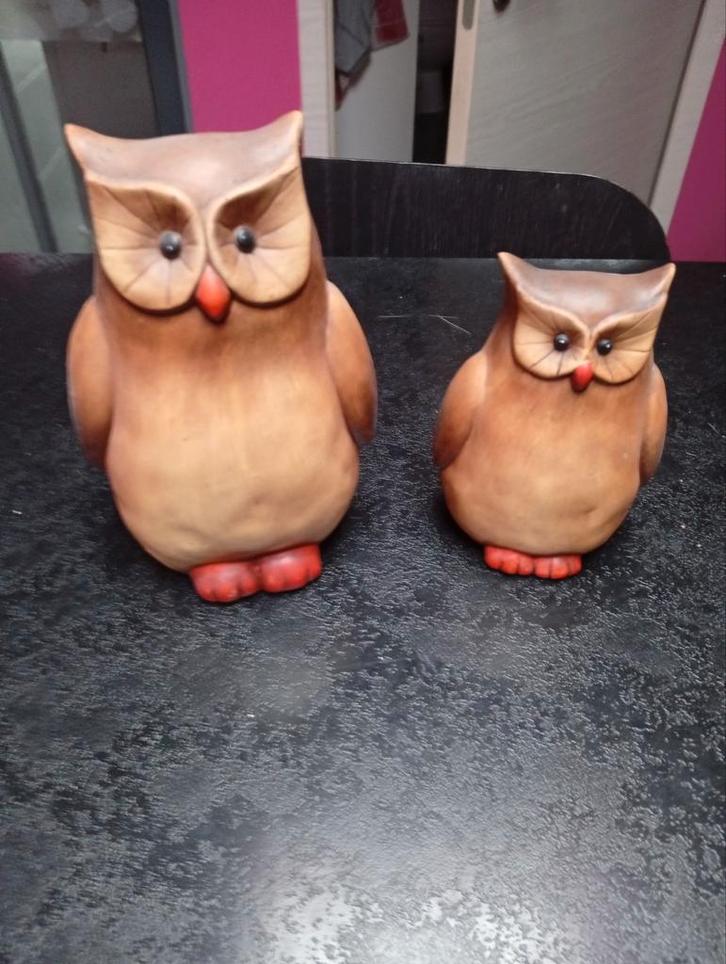 2 postures hibou, Collections, Statues & Figurines, Comme neuf