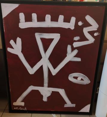 ORIGINEEL KUNSTWERK VAN DE WERELDBEROEMDE A.R. PENCK beschikbaar voor biedingen