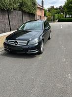 Mercedes C200 CDI avant-gardiste, Carnet d'entretien, Noir, Cuir et Tissu, Break