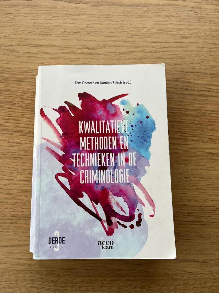 Kwalitatieve methoden en technieken in de criminologie, Boeken, Studieboeken en Cursussen, Gelezen, Hoger Onderwijs, Ophalen