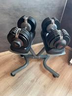 Automatisch verstelbare dumbells tot 32,5 kg/stuk+bench, Ophalen, Gebruikt