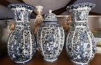 Delftse vazen 3 stuks, Antiek en Kunst, Ophalen