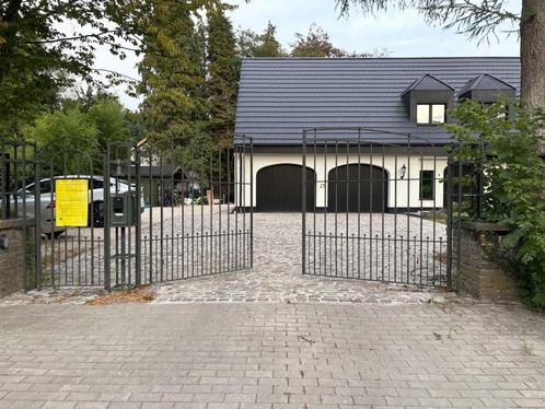 Ijzeren poort te koop met automatisatie (werkend), Tuin en Terras, Tuinpoorten, Gebruikt, Draaipoort, IJzer, 200 cm of meer, 200 cm of meer