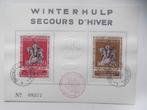613-614 Winterhulp - Secours d’hiver 1943 obl, Ophalen of Verzenden, Gestempeld, 1e dag stempel