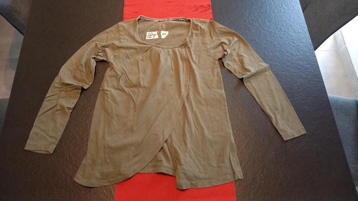 BorstvoedingsT-shirt maat S, Kleding | Dames, Zwangerschapskleding, Zo goed als nieuw, Shirt of Top, Maat 36 (S), Groen, Ophalen of Verzenden