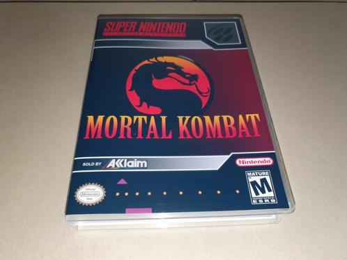 Mortal Kombat SNES Game Case, Consoles de jeu & Jeux vidéo, Jeux | Nintendo Super NES, Comme neuf, Envoi