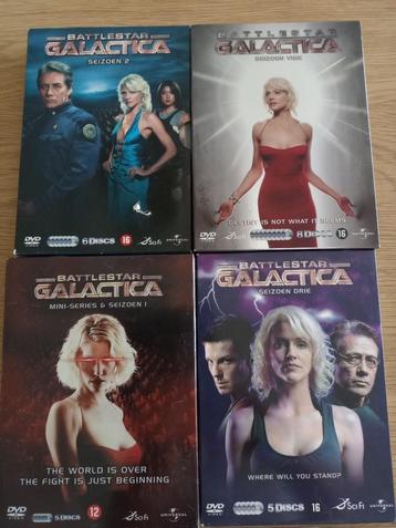 Battlestar Galactica DVD's seizoen 1 tot 4 beschikbaar voor biedingen
