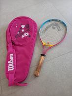 Head kinder tennis racket met Wilson tennis zak, Sport en Fitness, Tennis, Gebruikt, Ophalen