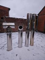 Dubbelwandige inox buis 200mm binnen maat, Ophalen, Inox