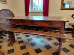 Antieke boerentafel, Huis en Inrichting, Tafels | Eettafels, Ophalen, Gebruikt, Ancien rustique, 50 tot 100 cm