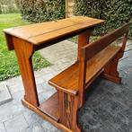 Antieke eiken schoolbank, Antiek en Kunst, Ophalen