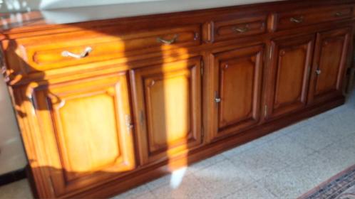 rustieke Franse kersenlaren dressoir, Huis en Inrichting, Kasten | Dressoirs, Gebruikt, 200 cm of meer, 50 tot 75 cm, Met lade(s)