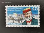 USA 1988 - vliegtuig - luchtvaartpionier Samuel Langley, Postzegels en Munten, Ophalen of Verzenden, Gestempeld, Vliegtuigen