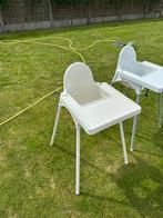 2 witte kinderstoelen, Kinderen en Baby's, Kinderstoelen, Ophalen, Gebruikt