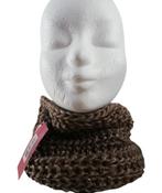 Fashion col sjaal bruin glimmend one size, Kleding | Dames, Mutsen, Sjaals en Handschoenen, Ophalen of Verzenden, Nieuw, Sjaal