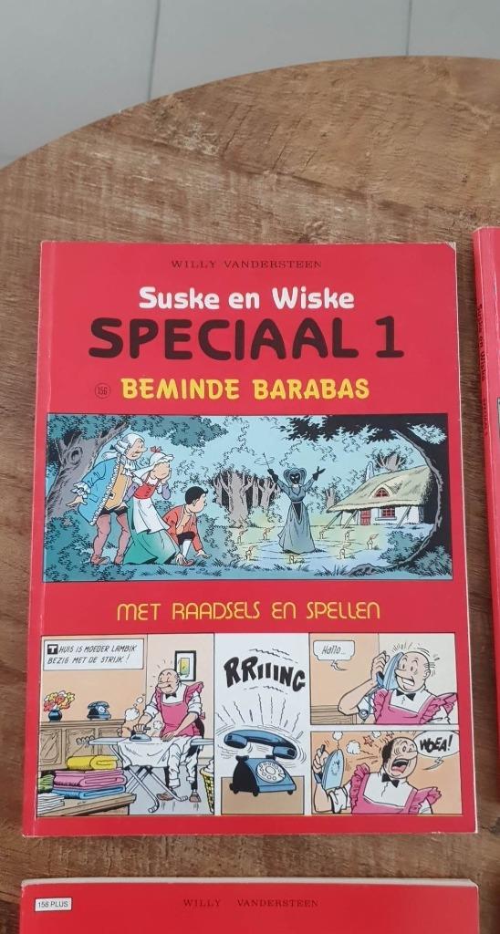 suske en wiske 4 stripverhalen + spelletjes, Gelezen, Willy Vandersteen, Ophalen of Verzenden, Meerdere stripboeken
