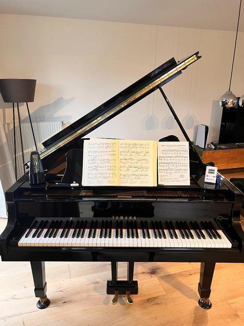 Yamaha C3 (1979) vleugelpiano te koop, Muziek en Instrumenten, Piano's, Gebruikt, Vleugel, Zwart, Hoogglans, Ophalen