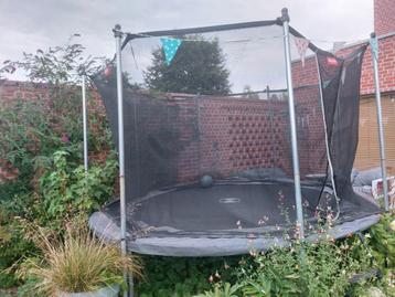 BERG trampoline 340cm/ grijze rand/ comfort safetynet, Enlèvement, Comme neuf