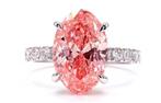 5,67 Karaat Diamand (Lab Grown) VS2-18 Karaat Witgoud Ring, Handtassen en Accessoires, Ringen, Met edelsteen, Info@igi.org, Nieuw