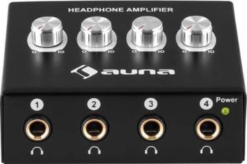 Auna HA-4CH - 4 kanaals headphone versterker