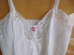 Witte nachtjapon met kant en 1 roze T 40, Sans marque, Ophalen of Verzenden, Wit, Nachtkleding