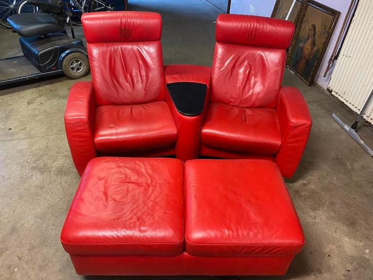 Design Duo relaxzetel Stressless Arion met bijhorende poef, Maison & Meubles, Canapés | Salons, Comme neuf, Enlèvement